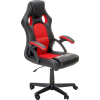 Кресло Halmar Berkel (черный/красный) - фото