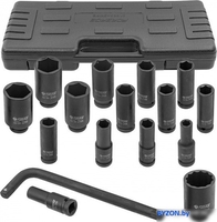 Набор головок слесарных FORSAGE F-4166A-5MPB - фото