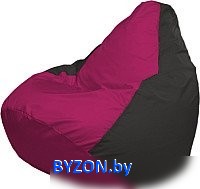 Кресло-мешок Flagman Груша Мега XXXL Г3.1-381 (фуксия/черный) - фото