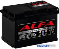 Автомобильный аккумулятор ALFA Hybrid 77 R (77 А·ч) - фото