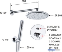 Душевая система Remer Minimal Thermo NT 09 S02 - фото2