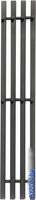 Полотенцесушитель Granula Квадро Вертикаль 21х120 (терморегулятор с таймером, черный) - фото