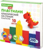 Пластилин BRAUBERG Kids 106504 (10 цв) - фото