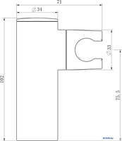 Держатель душевой лейки Lauter Relexa 21CKFS90120 - фото2