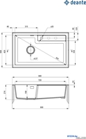 Кухонная мойка Deante ZQE_A10B - фото2