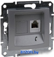 Розетка телефонная Schneider Electric Sedna SDN4101160 - фото