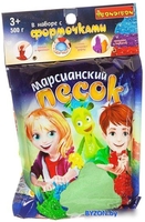 Песок кинетический Bondibon Марсианский песок ВВ1727 (зеленый) - фото