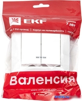 Выключатель EKF PROxima Валенсия EWV10-123-10 (белый) - фото2
