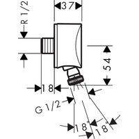 Шланговое подключение Hansgrohe FixFit 27506000 - фото2