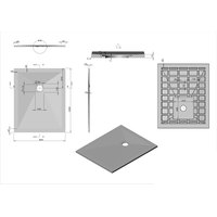 Душевой поддон Vincea VST-4SR8010A 100x80 - фото2