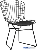 Стул Stool Group Bertoia с черной подушкой (черный) - фото