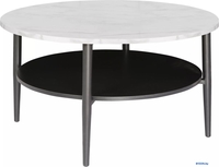 Журнальный столик Signal Ella A (мрамора/черный) - фото