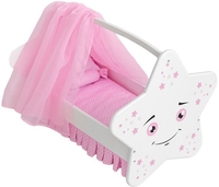 Кроватка для кукол Leader Toys Diamond Star Звездочка 73119 (белый) - фото