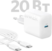 Сетевое зарядное Anker 312 20W USB-C Wall Charger + C - фото, картинка Сетевое зарядное Anker 312 20W USB-C Wall Charger + C - фото