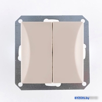 Выключатель проходной Timex Opal OPBE-WP52 (бежевый) - фото