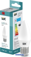 Светодиодная лампочка IEK LED Candle C37 400lm 4000K E27 - фото