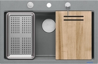 Кухонная мойка Quadron HQM7650U5BS - фото2