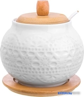 Сахарница Elan Gallery Белое кружево 540031 - фото