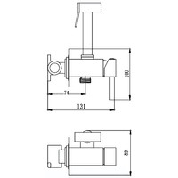 Гигиенический душ Haiba HB5512-4 (бронза) - фото2