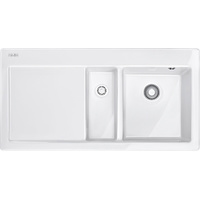 Кухонная мойка Franke Mythos MTK 651-100 (белый, чаша справа) - фото