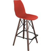 Стул Sheffilton SHT-ST29/S80 (красный RAL3020/темный орех/черный муар) - фото