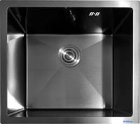 Кухонная мойка Asteria A5045NB (черный) - фото