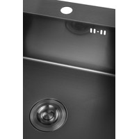 Кухонная мойка Saniteco 5050 Nano (с сифоном, дозатором и коландером) - фото2