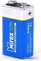 Батарейка Mirex 9V 6LR61 "Крона" Алкалайн в пленке 1 шт. 23702-6LR6-S1 - фото