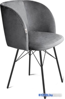 Стул с подлокотниками Sheffilton SHT-ST33/S64 (угольно-серый/черный муар) - фото