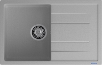Кухонная мойка GranFest Quadro 780L (серый) - фото