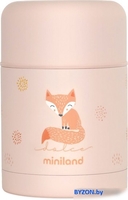 Термос для еды Miniland Thermy Dolce 600мл (розовый/лисенок) - фото, картинка Термос для еды Miniland Thermy Dolce 600мл (розовый/лисенок) - фото