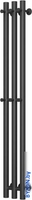 Полотенцесушитель Маргроид Inaro 120*6*12 Черный матовый (6 крючков) (частичная комплектация) - фото