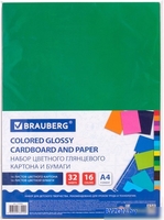 Набор цветной бумаги BRAUBERG Мелованные 113566 - фото