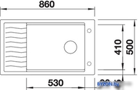 Кухонная мойка Blanco Elon XL 8 S (серый беж) 524867 - фото2, картинка2 Кухонная мойка Blanco Elon XL 8 S (серый беж) 524867 - фото2