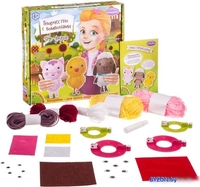 Набор для создания поделок/игрушек Bondibon Творчество с помпонами. На ферме ВВ1560 - фото2