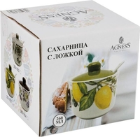 Сахарница Agness 358-1602 (с ложкой) - фото2