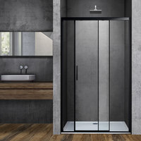 Душевая дверь Vincea Soft VDS-3SO120CLB (черный/прозрачное) - фото