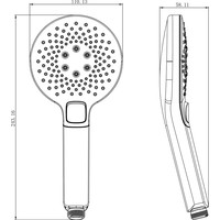Душевая лейка Lemark LM0819CW - фото2