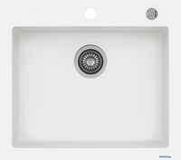 Кухонная мойка Kernau KGS H 60 1B Pure White - фото