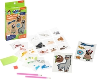 Алмазная мозаика Bondibon Наклейки Лама ВВ4769 - фото2