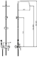 Душевая система Haiba HB2416 - фото2
