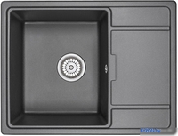 Кухонная мойка Granula 6503 (шварц) - фото