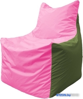 Кресло-мешок Flagman Фокс Ф2.1-198 (розовый/оливковый) - фото