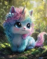Алмазная мозаика Феникс+ Маленький единорог 70795 - фото, картинка Алмазная мозаика Феникс+ Маленький единорог 70795 - фото
