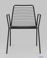Стул Stool Group Дели с подлокотниками LV-107-9005 (металл черный) - фото2, картинка2 Стул Stool Group Дели с подлокотниками LV-107-9005 (металл черный) - фото2
