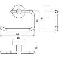 Держатель для туалетной бумаги Slezak RAV Колорадо COA0401 (хром) - фото2