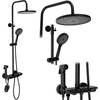 Душевая система Rea Max Black REA-P6615 - фото