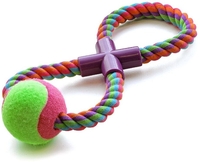Игрушка для собак Triol Веревка-восьмерка, мяч 12111028 - фото