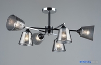 Люстра средней высоты Mirastyle SX-N-4081/6 CH+BK - фото2, картинка2 Люстра средней высоты Mirastyle SX-N-4081/6 CH+BK - фото2