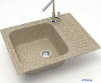 Кухонная мойка MARRBAXX Карельский камень 15/Q5 F015Q005 (песочный) - фото2